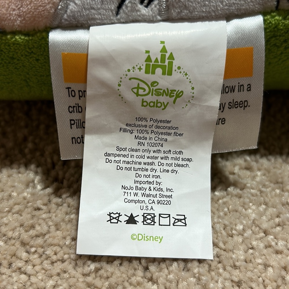Disney Dumbo Decorative Pillow, Blue and Green - Disney Baby Small Plush Pillow - Picture 4 of 5